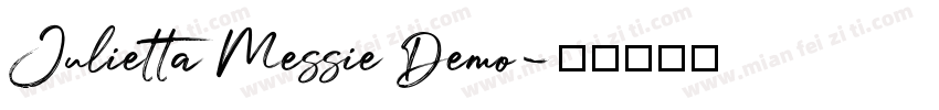 Julietta Messie Demo字体转换